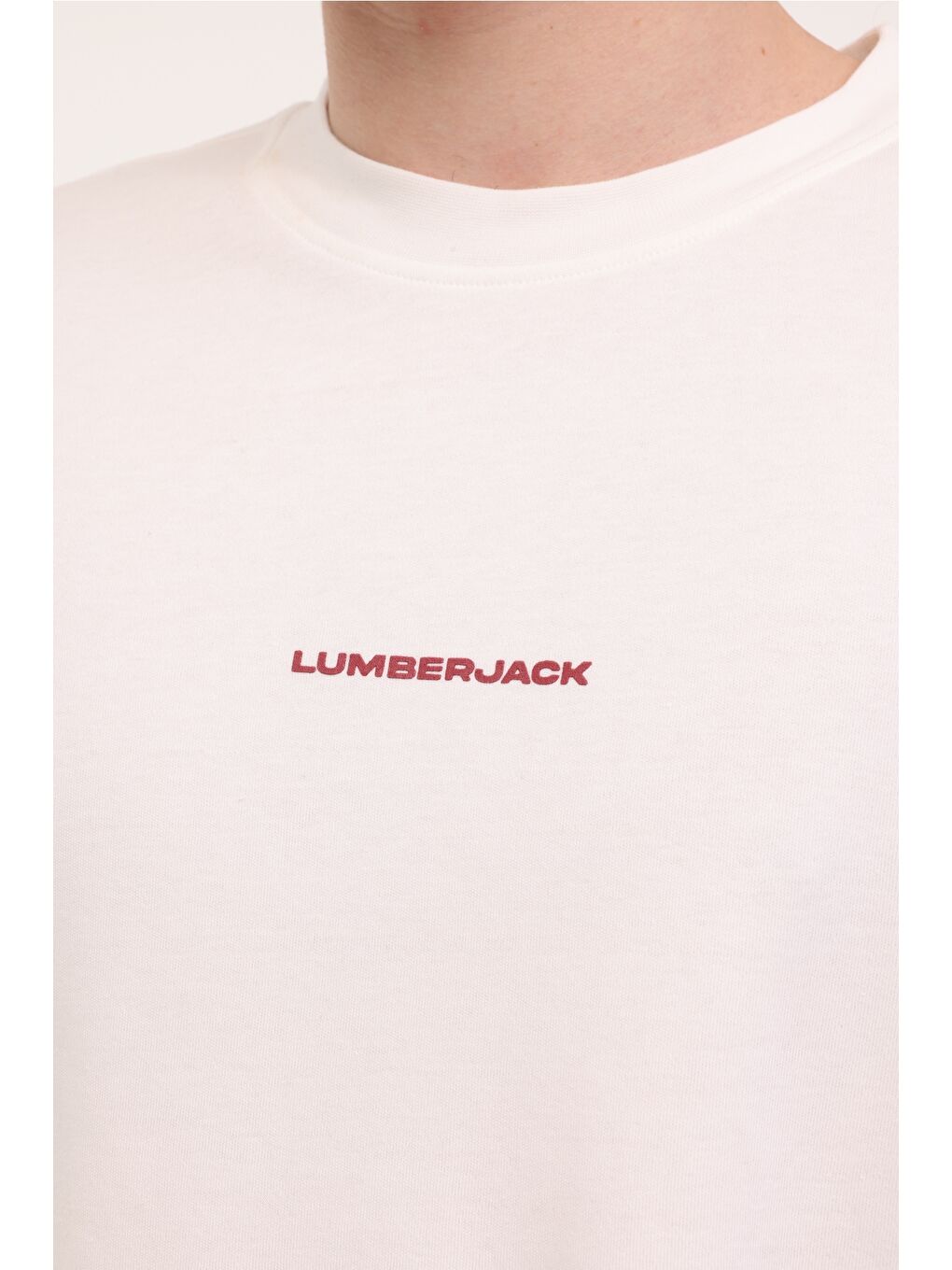 Bej ML FRANCO 11FF18 5FX Ekru Erkek Kısa Kol T-Shirt-3