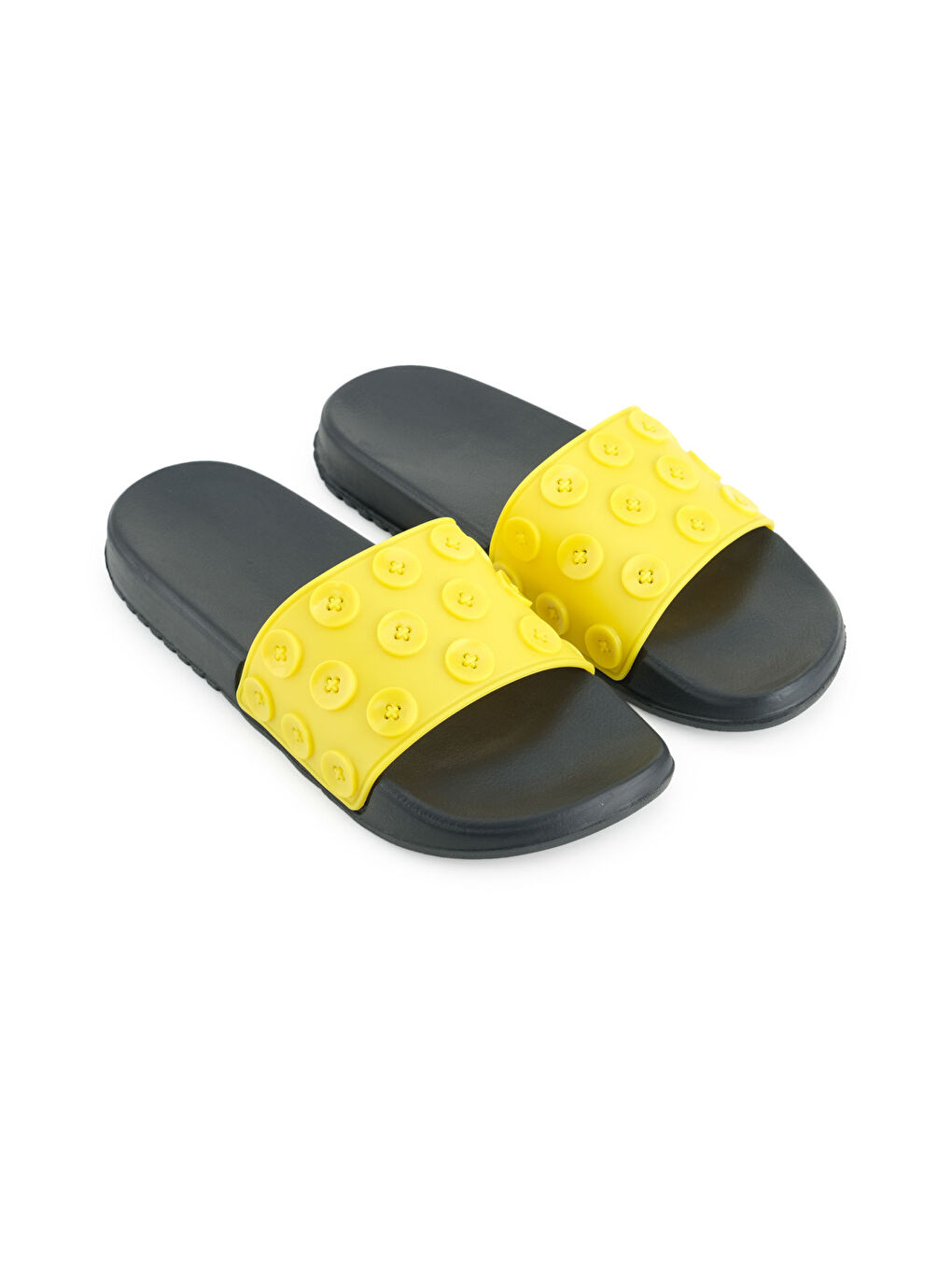 Sarı Kadın Yazlık Eva Islak Zemine Uygun Ev Bahçe Banyo Havuz Terlik-2