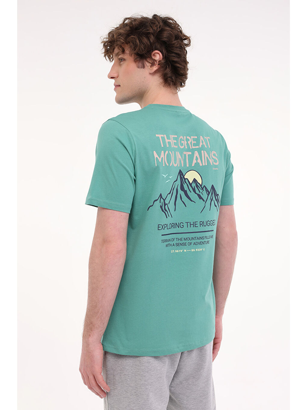 ML FINE 11OTD206 5FX Yeşil Erkek Kısa Kol T-Shirt-1