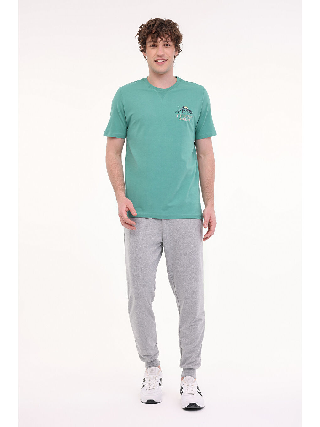 ML FINE 11OTD206 5FX Yeşil Erkek Kısa Kol T-Shirt-2