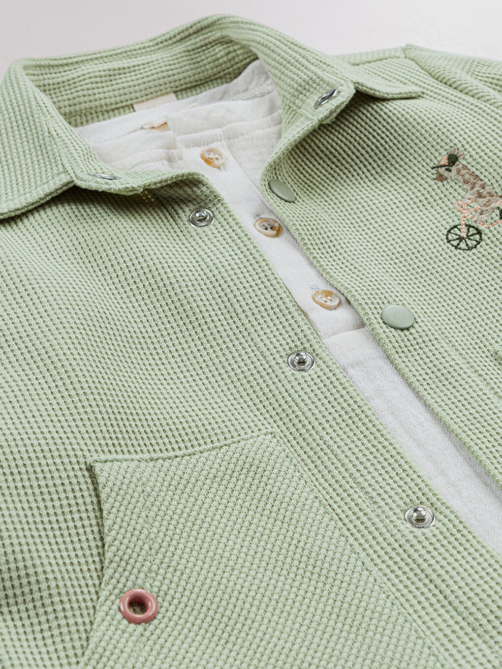 Bombil Erkek Bebek 3'lü Takım 6-18 Ay Yeşil-3