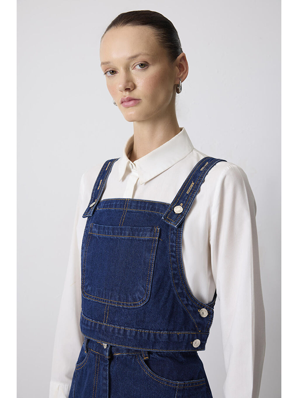 Mavi Denim Crop Top-1