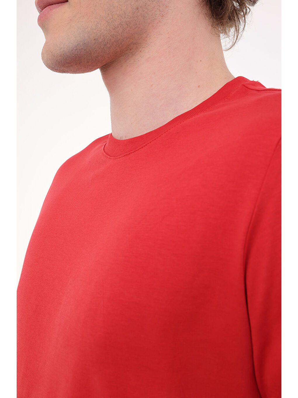 MB PAM C 11SN220 5FX Kırmızı Erkek Kısa Kol T-Shirt-3