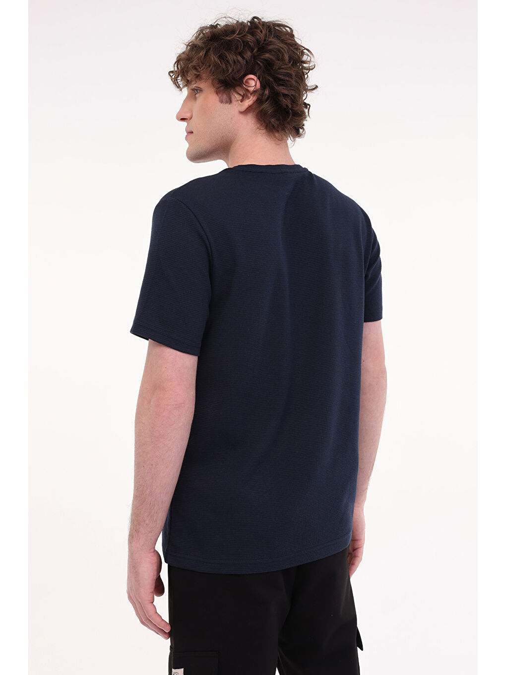 MB CZ JK 11BS101 5FX Lacivert Erkek Kısa Kol T-Shirt-1