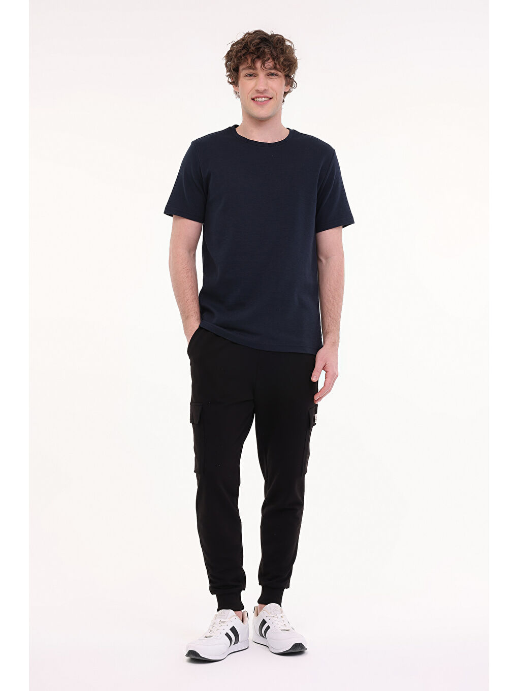 MB CZ JK 11BS101 5FX Lacivert Erkek Kısa Kol T-Shirt-2