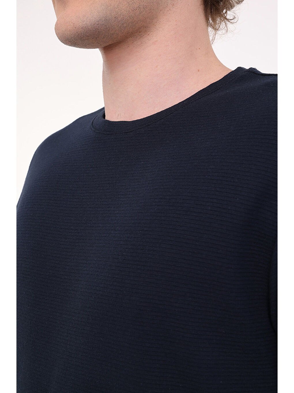 MB CZ JK 11BS101 5FX Lacivert Erkek Kısa Kol T-Shirt-3