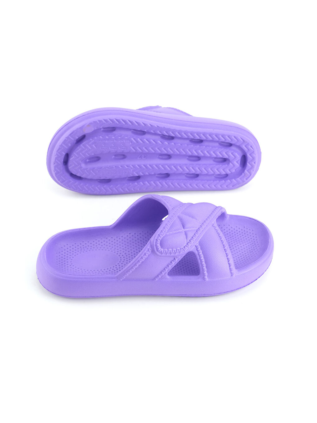 Mor Kadın Yazlık Eva Islak Zemine Uygun Ev Bahçe Banyo Terlik-4