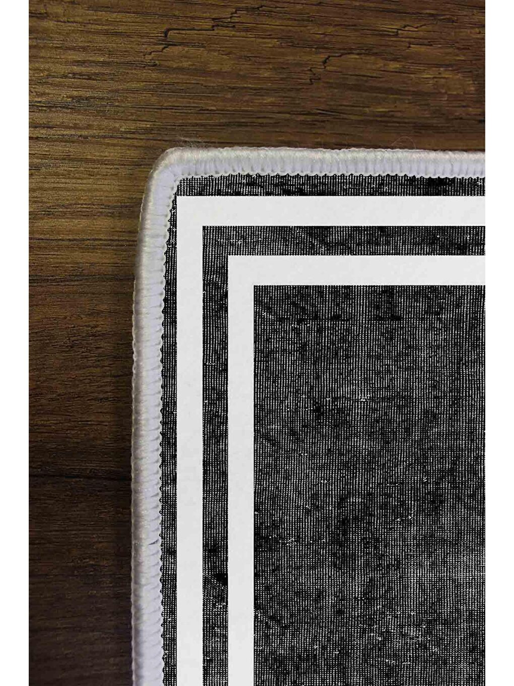 Siyah Dekoratif Özel Tasarım Yıkanabilir, Modern Halı  180 x 280 cm-3