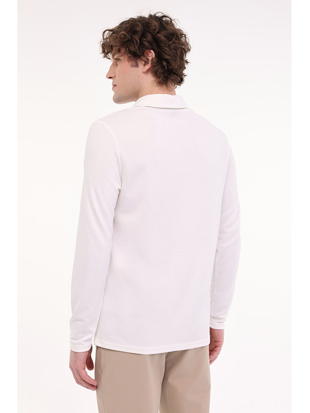 ML LUKE 15ITL1080 5FX Beyaz Erkek Uzun Kol T-Shirt-1
