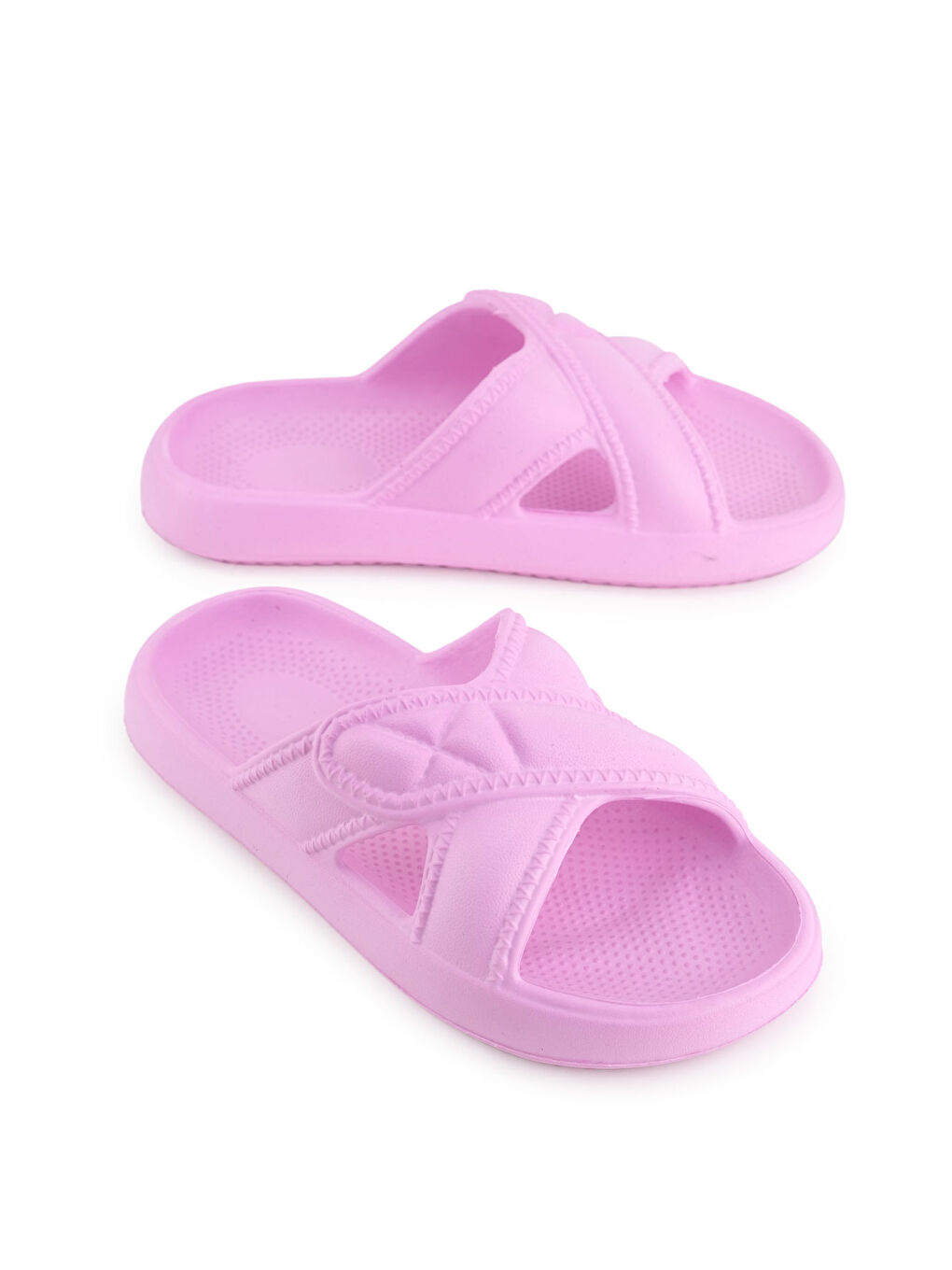 Pembe Kadın Yazlık Eva Islak Zemine Uygun Ev Bahçe Banyo Terlik