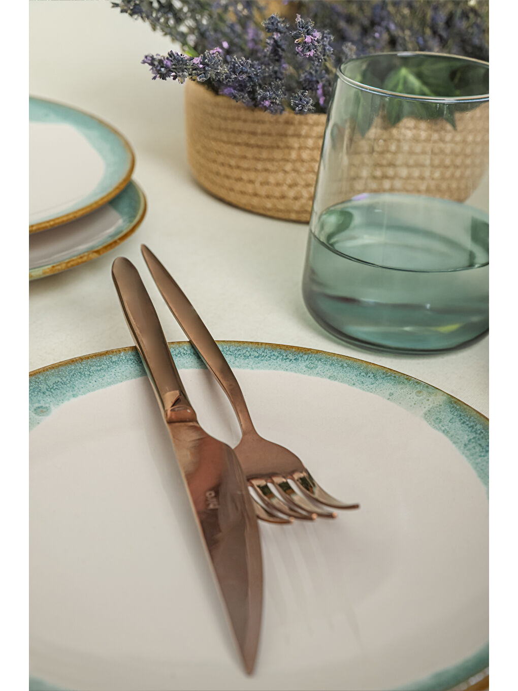 Karışık Turkuaz Wave Ege Pasta Tabağı 20 Cm 6 Adet-4