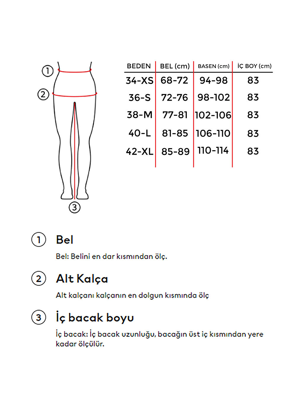 it's basic Kadın Siyah Renk 2w41 Örme Denim Parçalı Loose Fit Tasarım Pantolon - 3