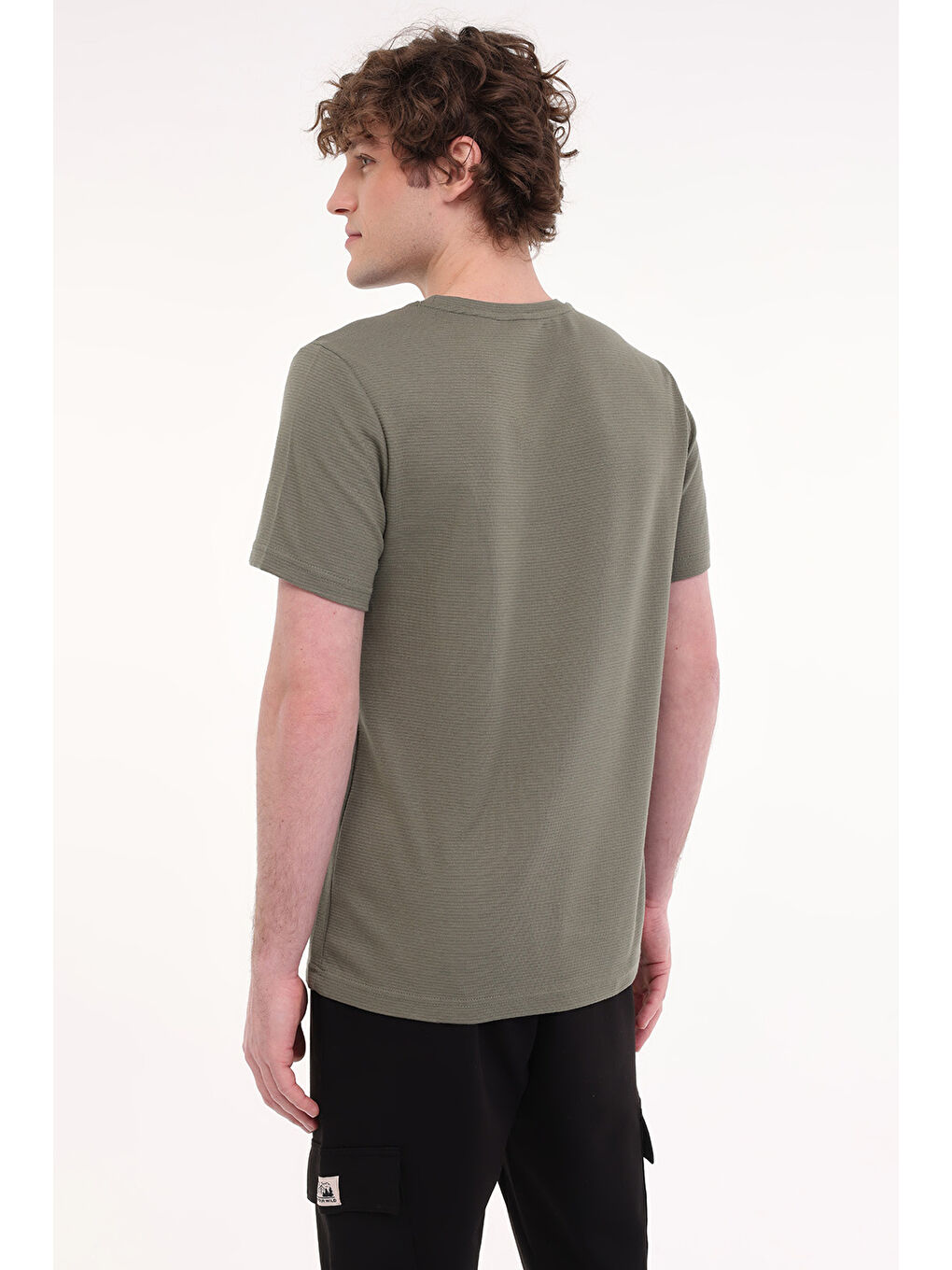 MB CZ JK 11BS101 5FX Haki Erkek Kısa Kol T-Shirt-1