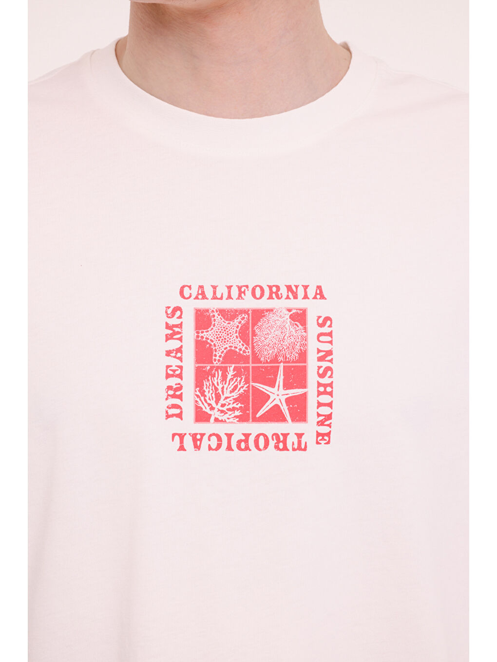 ML JON 11HL113 5FX Beyaz Erkek Kısa Kol T-Shirt-3