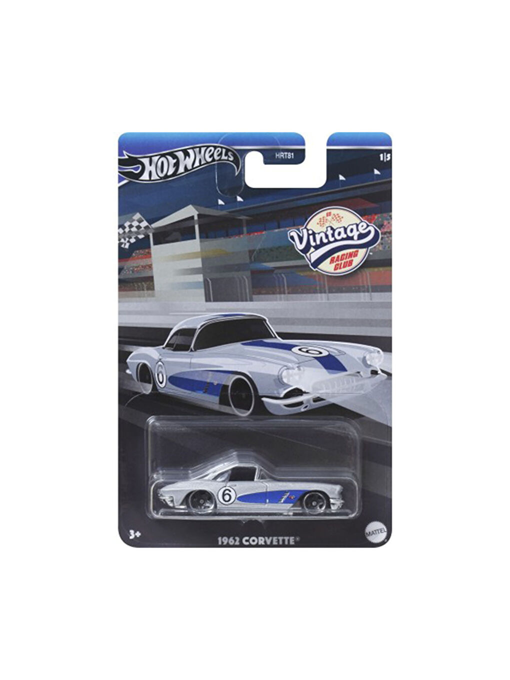 Hot Wheels Beyaz Vintage Temalı Arabalar - 1962 Corvette HRV06