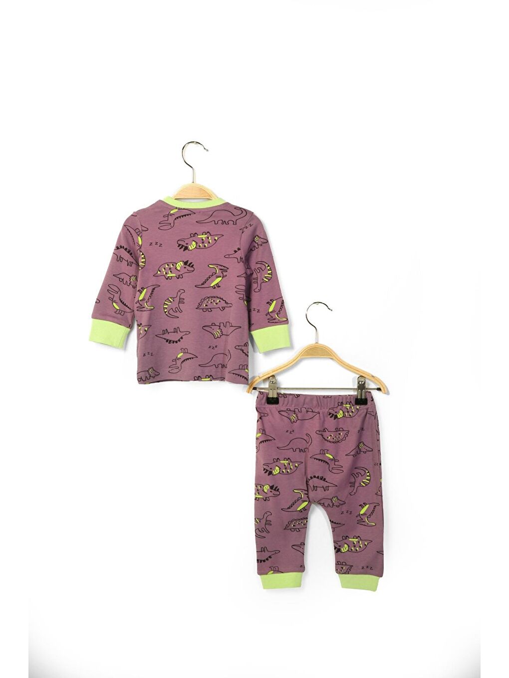 ZEYLAND Mor Unisex Bebek Desenli Pijama Takımı - 1