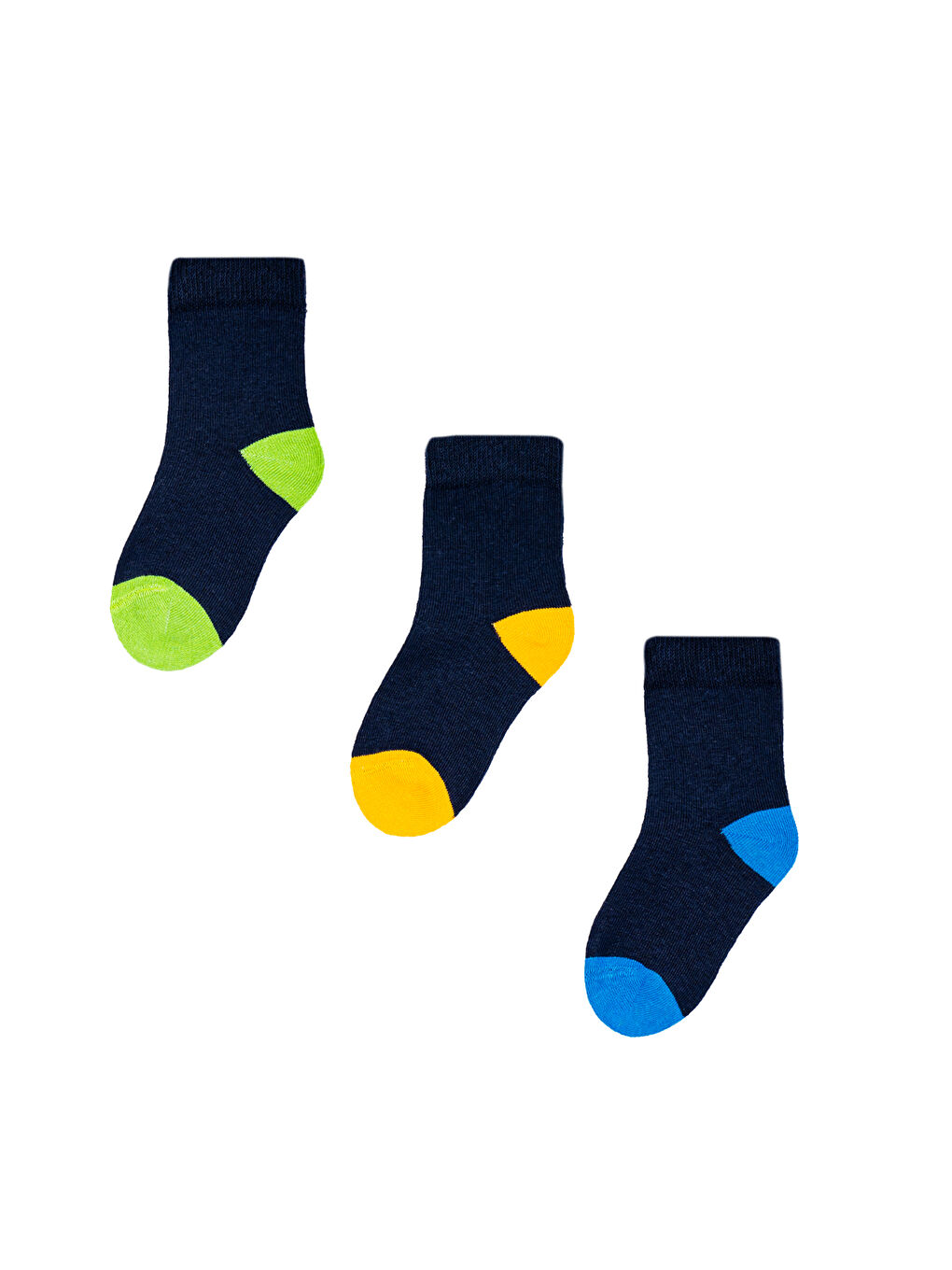 Lacivert Erkek Çocuk 3Lü Çorap-1
