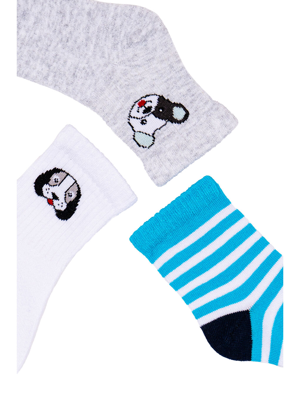 Karışık Erkek Çocuk 3Lü Çorap-2