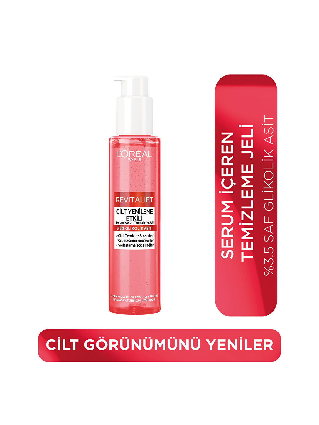 L'Oreal Paris Beyaz Revitalift Cilt Yenileme Etkili Temizleme Jeli 150ML - Glikolik Asit