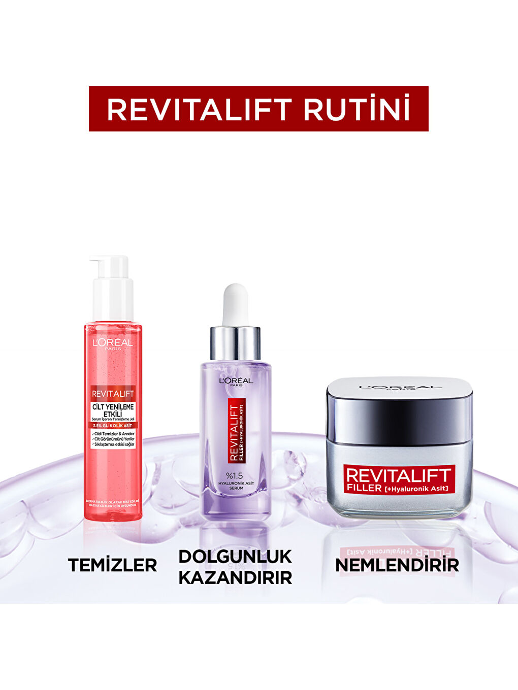 L'Oreal Paris Beyaz Revitalift Cilt Yenileme Etkili Temizleme Jeli 150ML - Glikolik Asit - 5