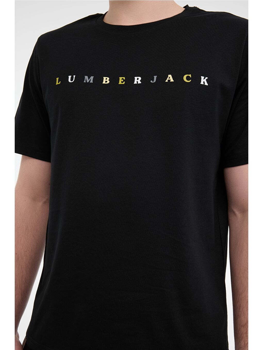 ML MESUS 11URBNG2022 5FX Siyah Erkek Kısa Kol T-Shirt-3