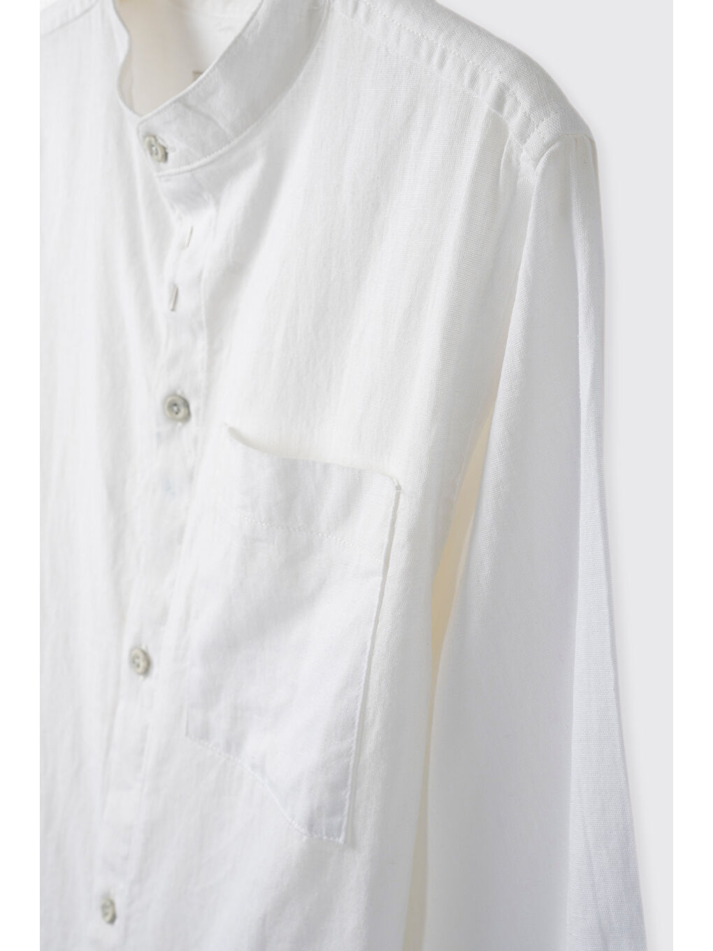 Erkek Çocuk Keten Beyaz Gömlek-2