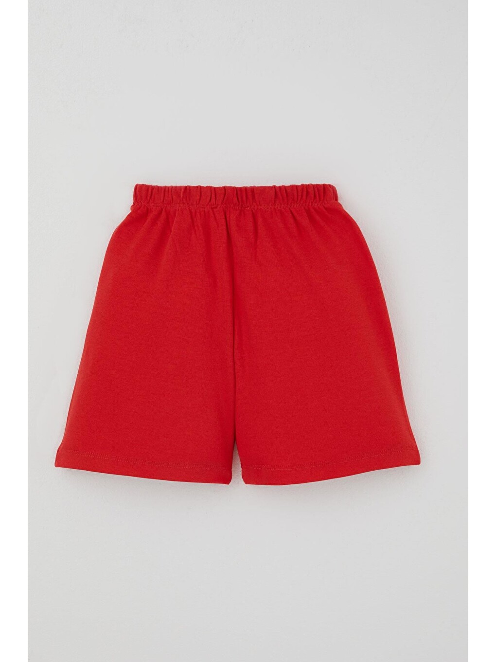 Ekru Kız Çocuk Şortlu Pijama Takımı Çilek Desenli Krem (4-8 Yaş)-4