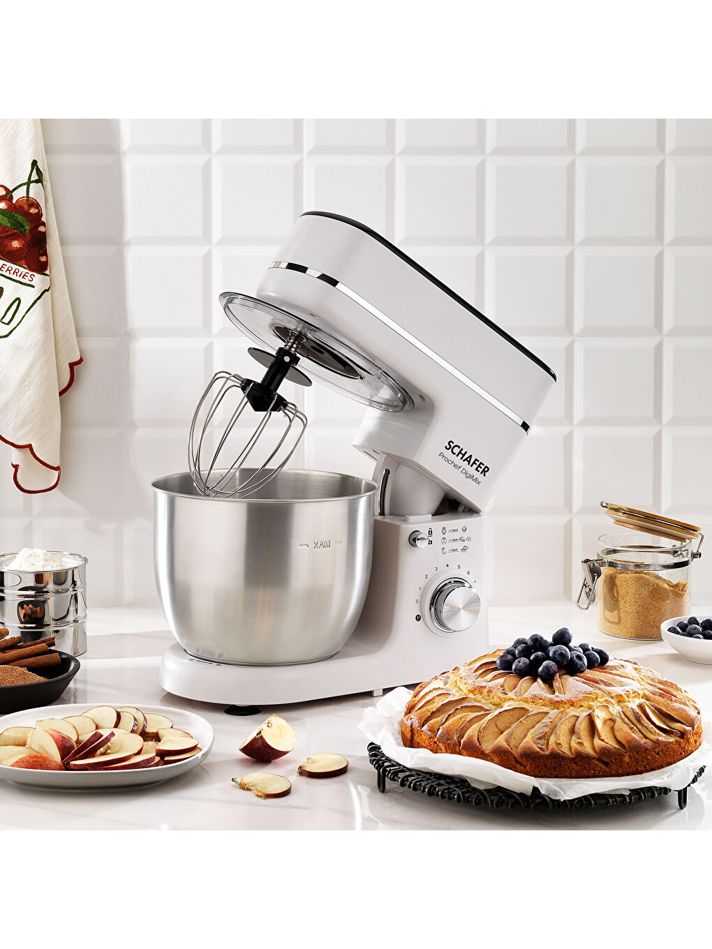 Prochef DigiMix Dijital Stand Mikser 5 L-Beyaz