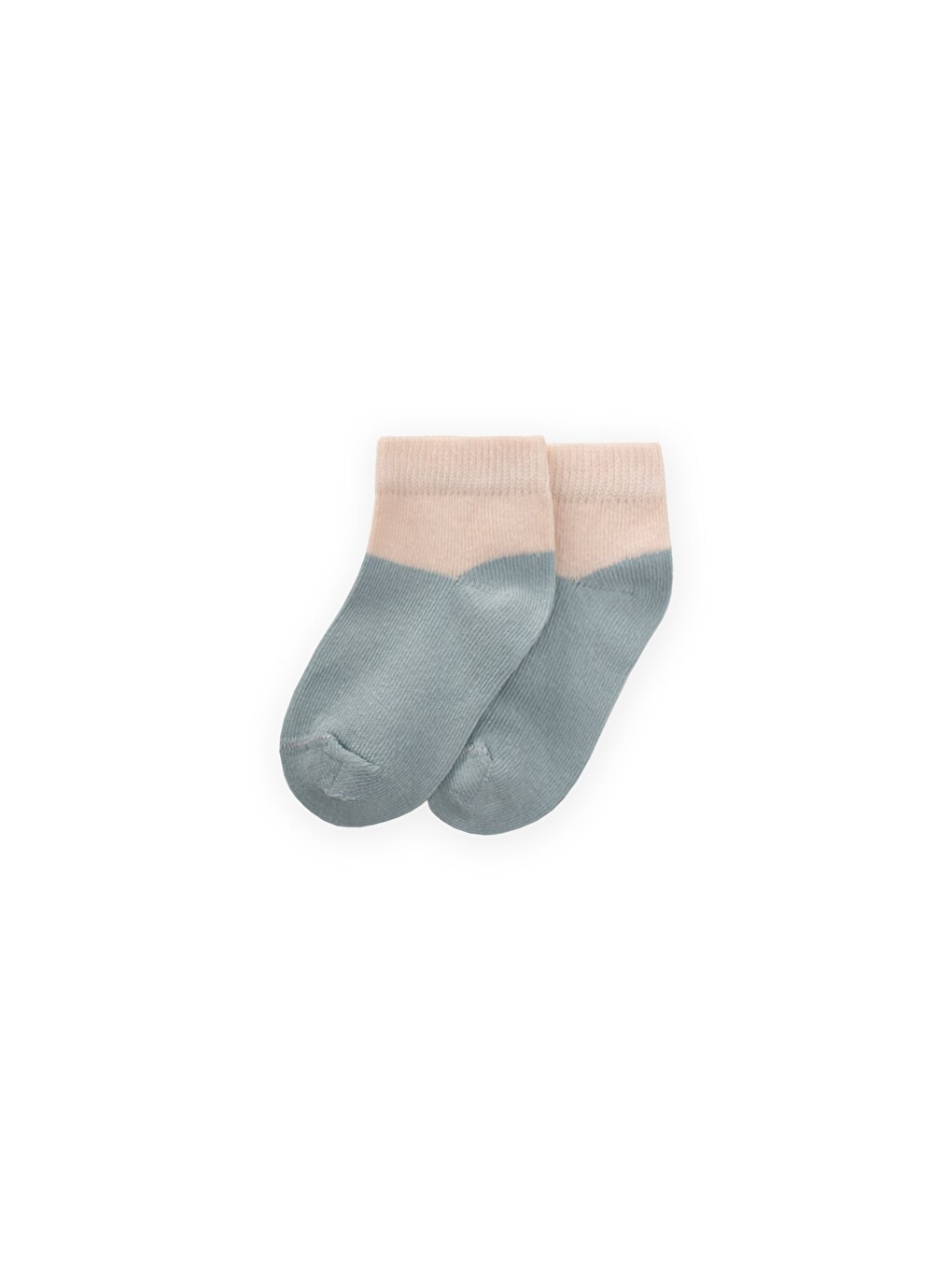 İki Renkli Bebe Soket 0-4 Yaş Mint Yeşili