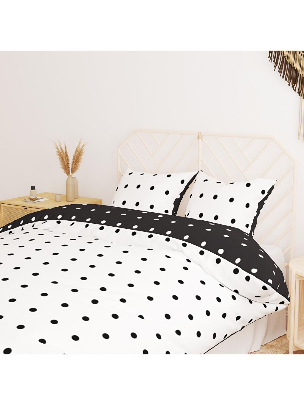 Karışık Baskılı,Desenli Çift Kişilik Nevresim Takımı (ÇARŞAFSIZ) 200x220 cm-1