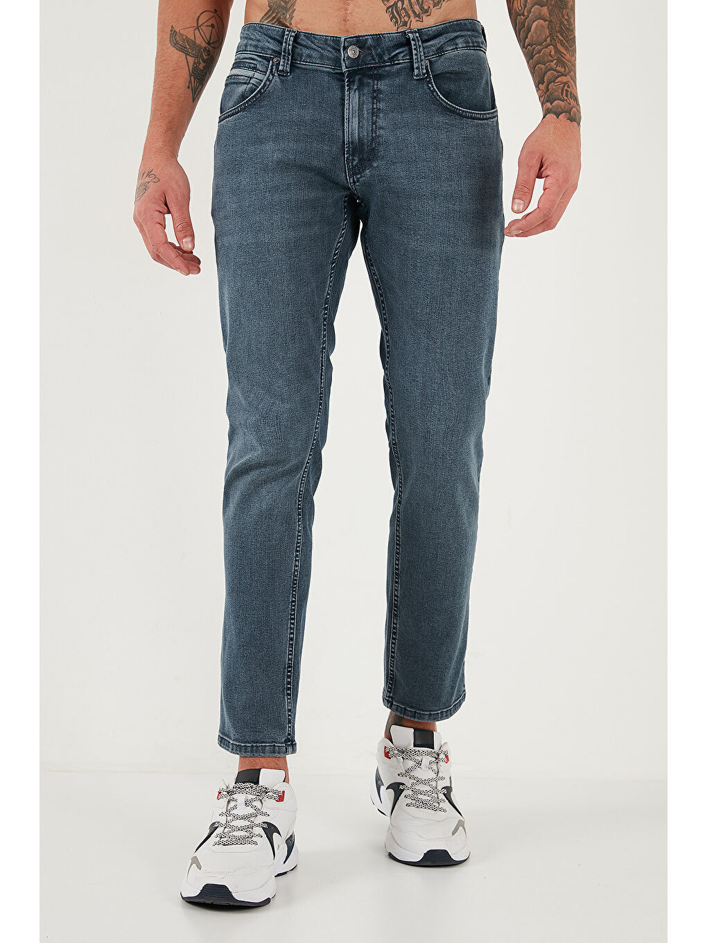Mavi Pamuklu Regular Fit Normal Bel Boru Paça Jeans 2211C02PARMA-1