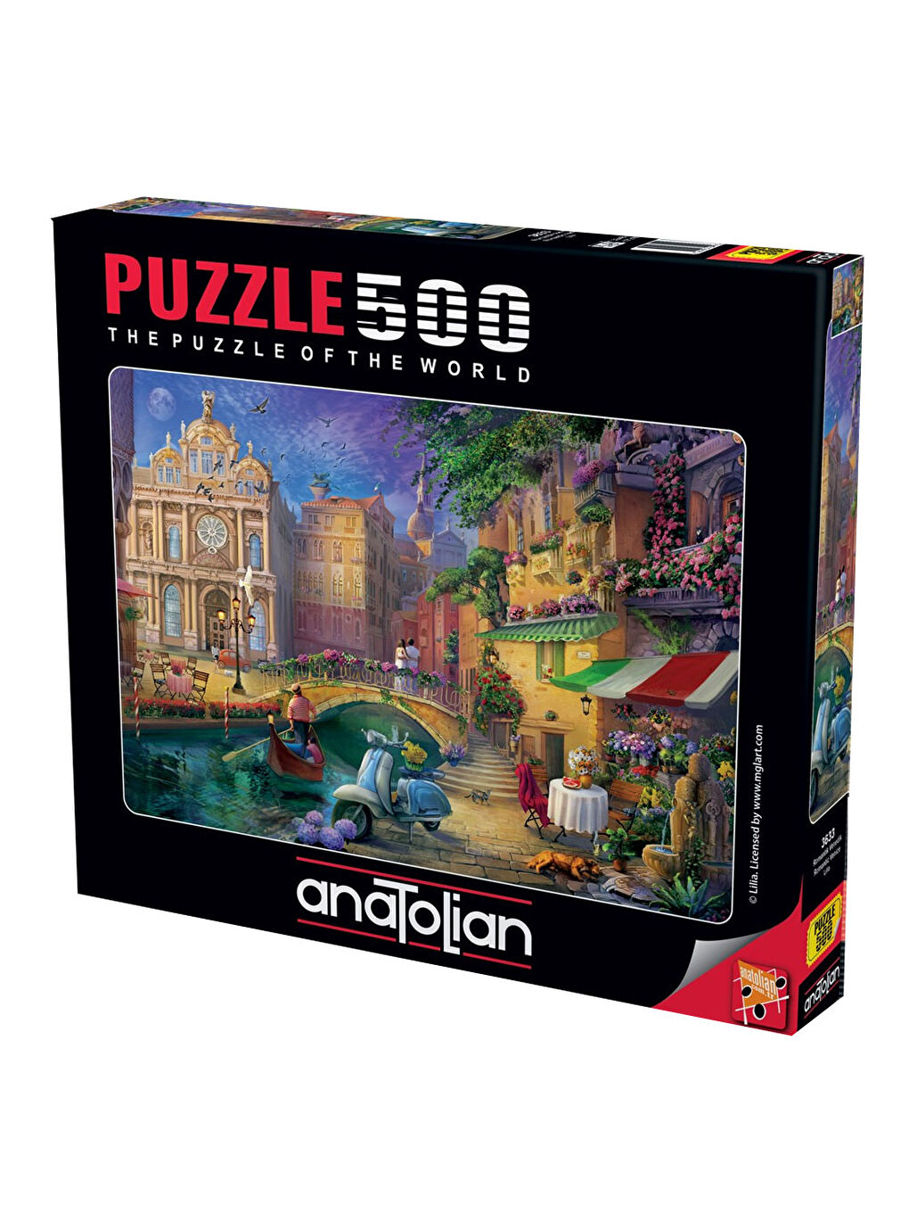 Anatolian Renksiz Puzzle 500 Parça Romantik Venedik 3633 - 1