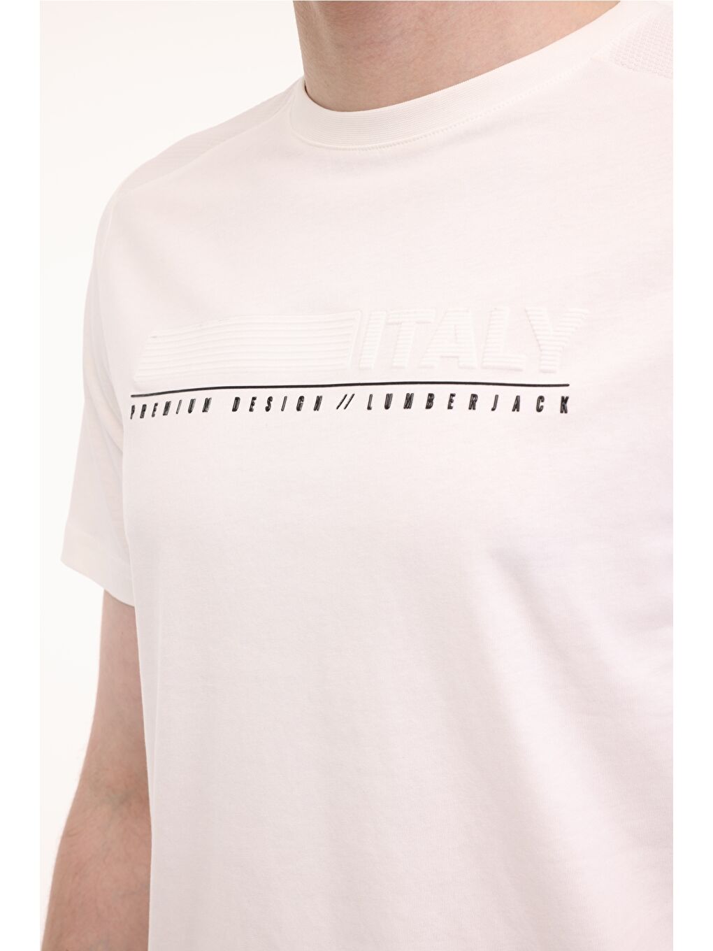 ML SONO 11ITL615 5FX Beyaz Erkek Kısa Kol T-Shirt-3