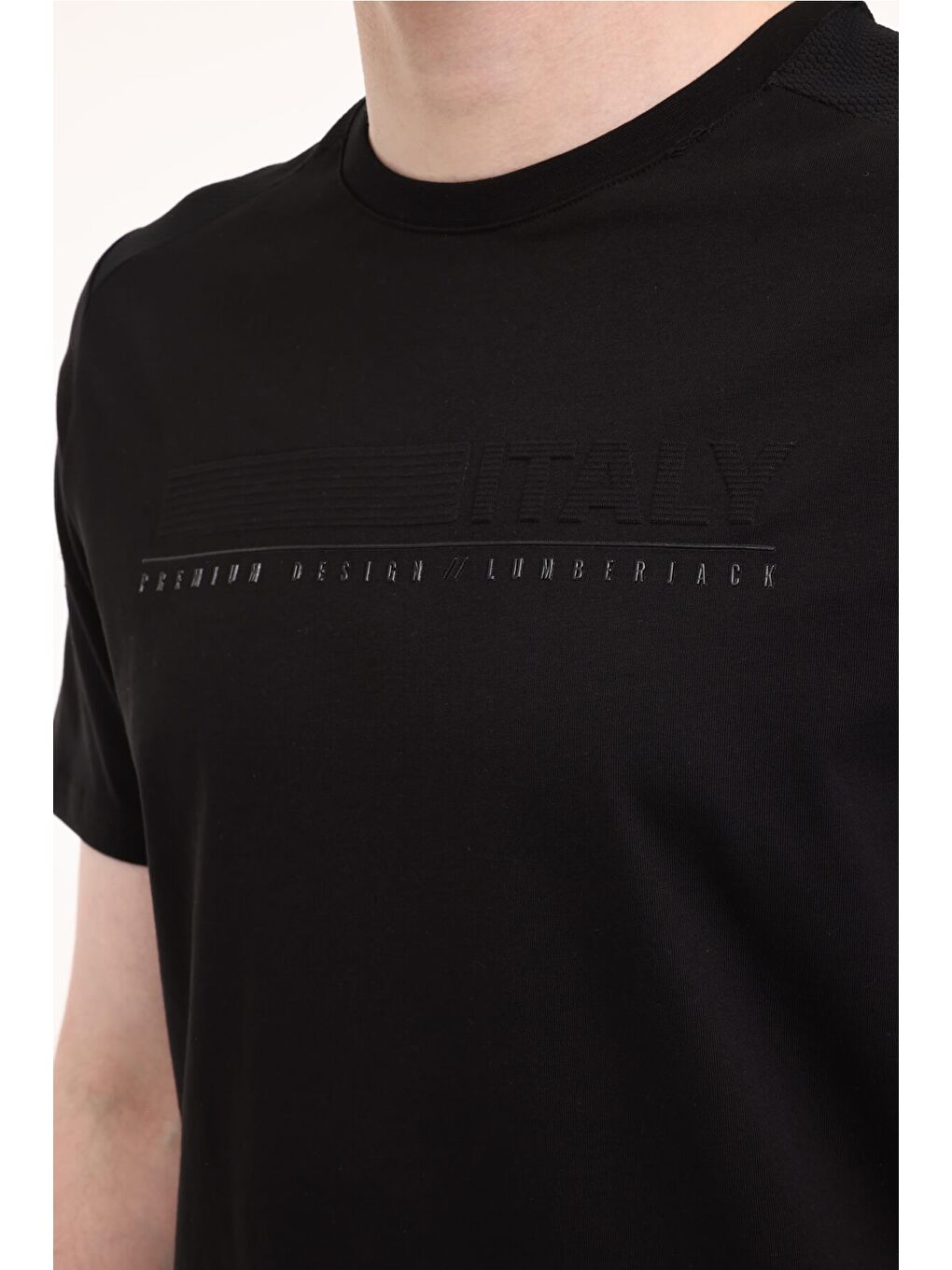 ML SONO 11ITL615 5FX Siyah Erkek Kısa Kol T-Shirt-3