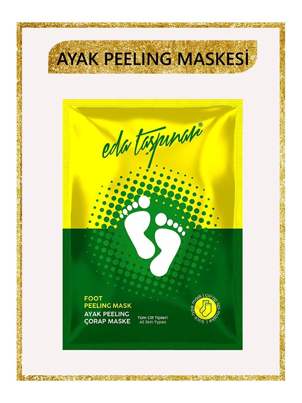 Ayak Peeling Maske Nemlendirici Pürüzsüz Cilt Parlak Görünüm (EGY0011)