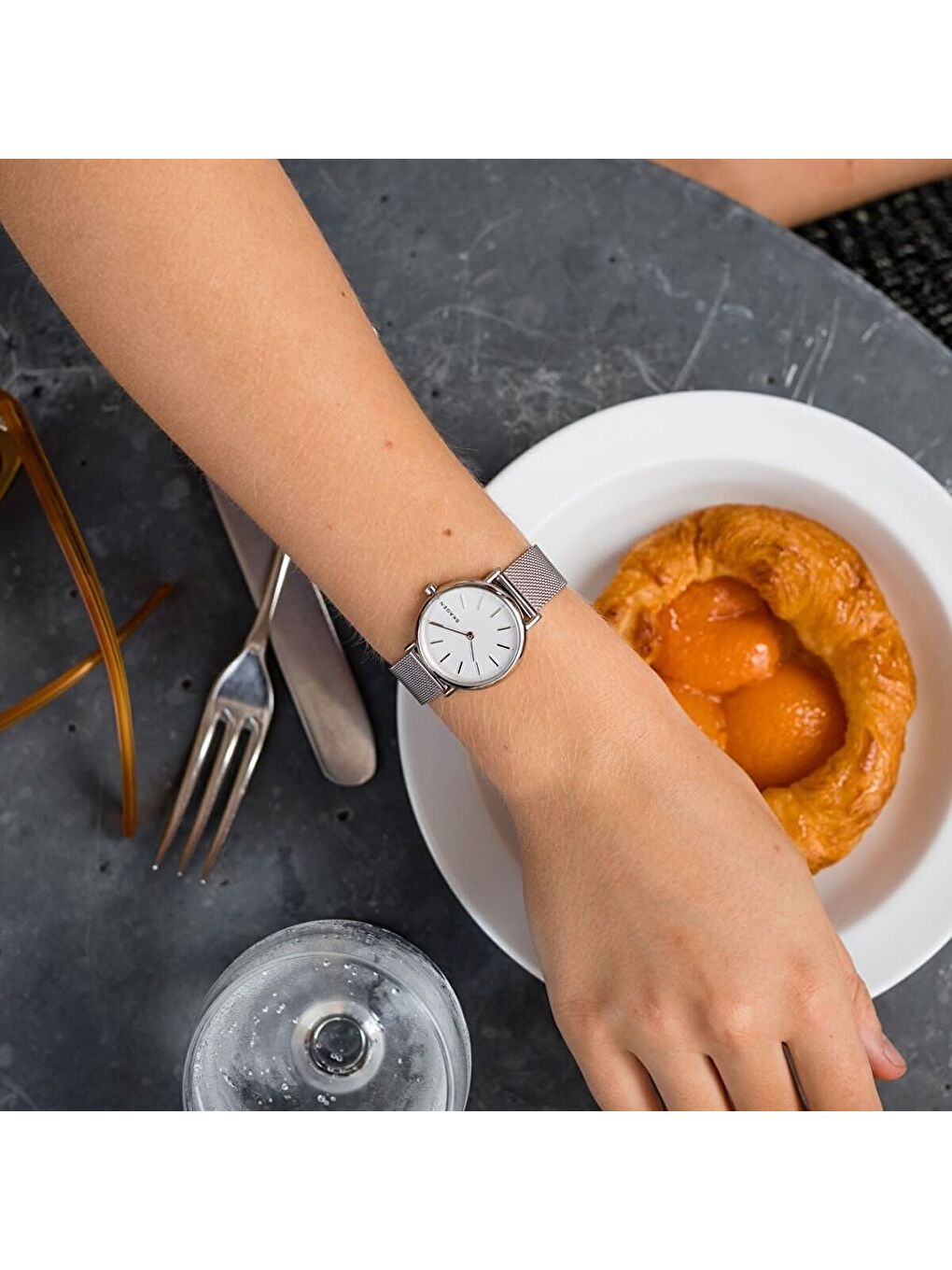 Gri SKW2692 Kadın Kol Saati-4