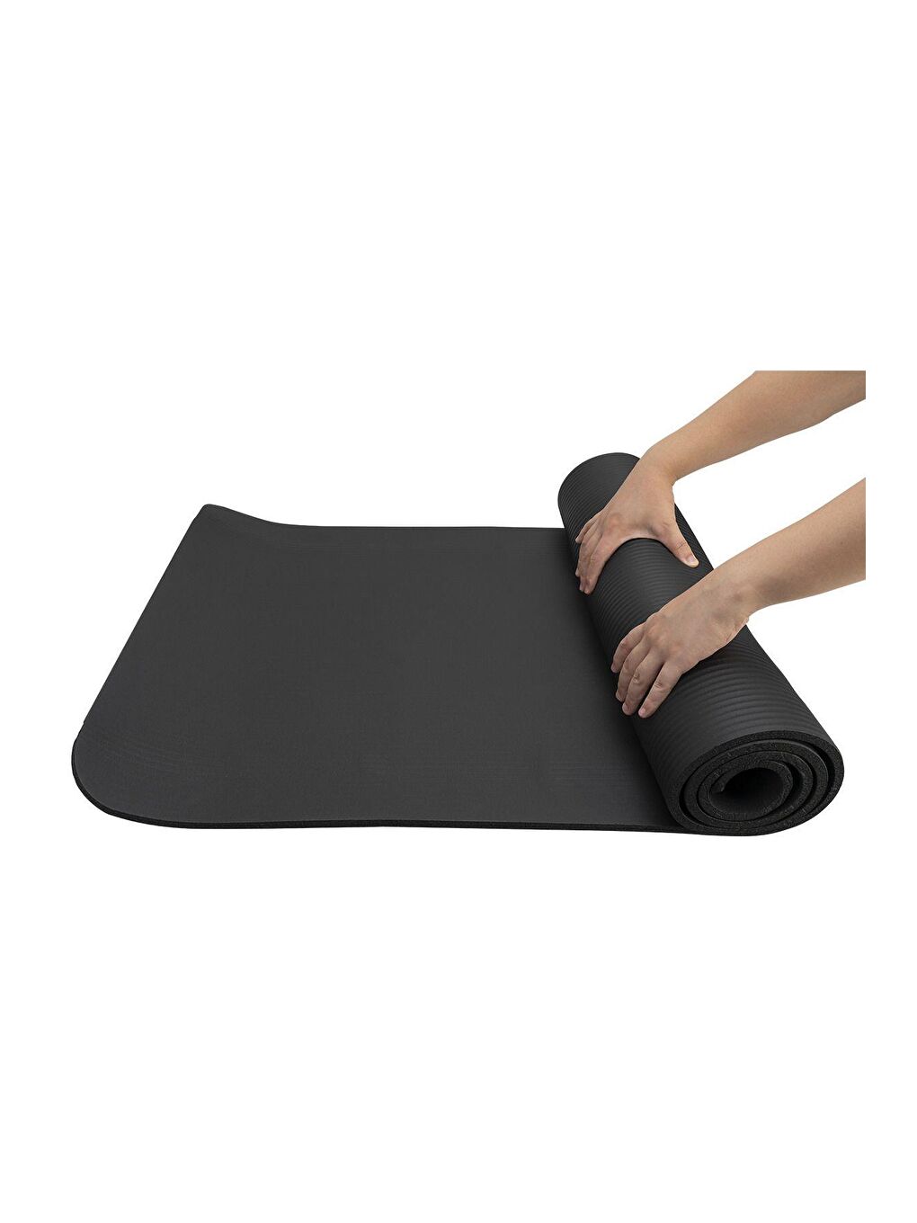Siyah Premium 10 mm Taşıma Askılı Pilates Minderi Yoga Matı-4