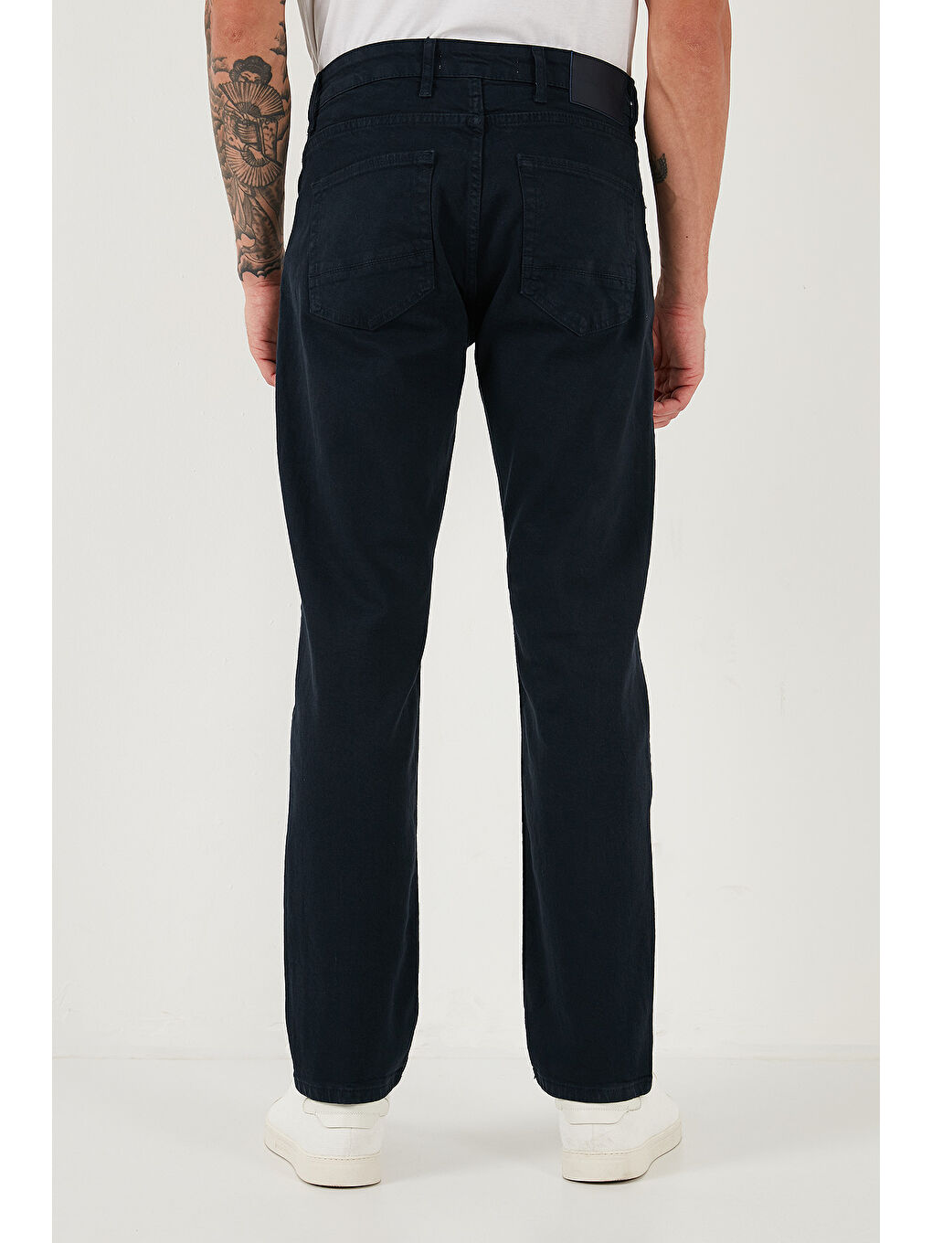 Lacivert Pamuklu Comfort Fit Normal Bel Boru Paça Jeans 4412C19TEXAS-4