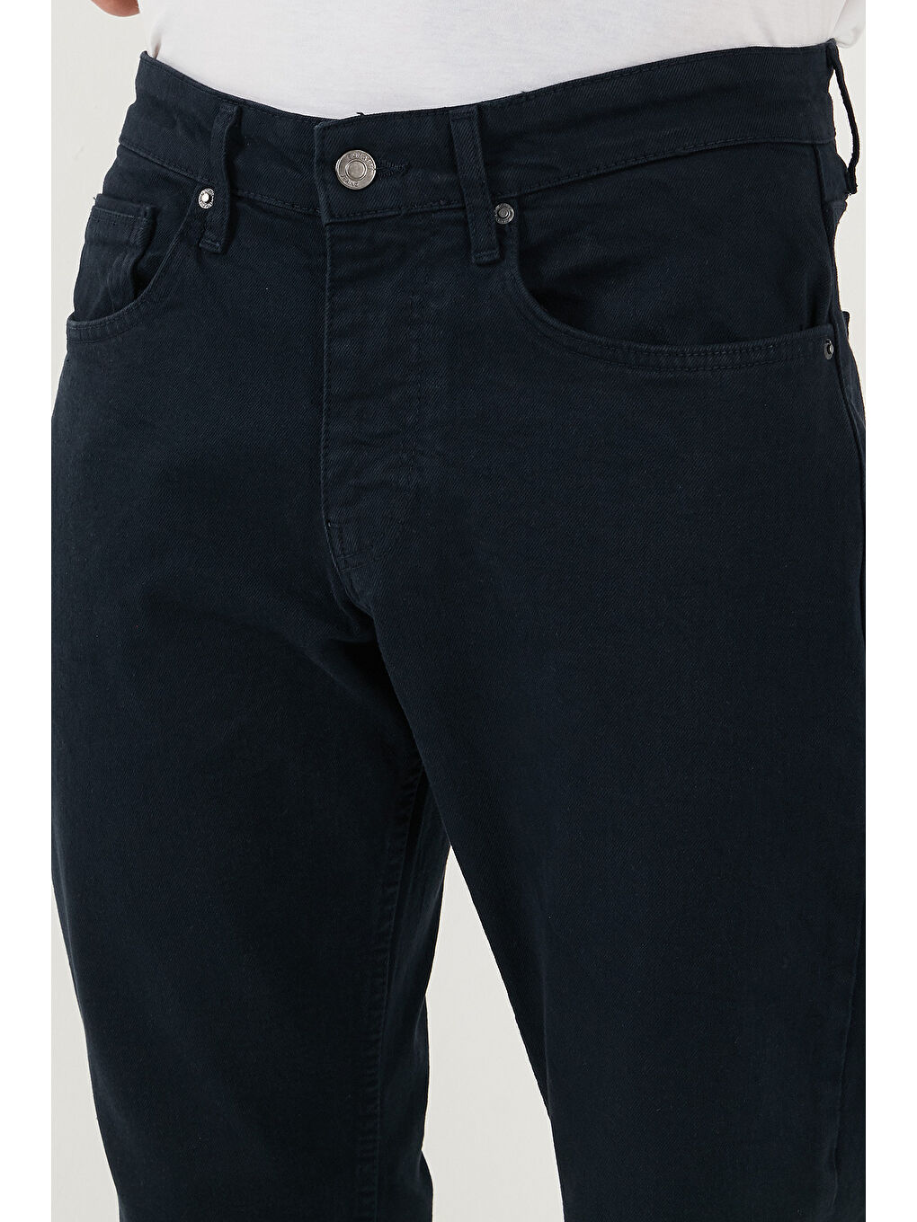 Lacivert Pamuklu Comfort Fit Normal Bel Boru Paça Jeans 4412C19TEXAS-5