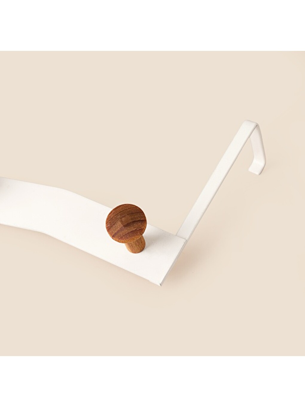 5'li Kapı Arkası Askı - Beyaz - 50x14x5 cm-2