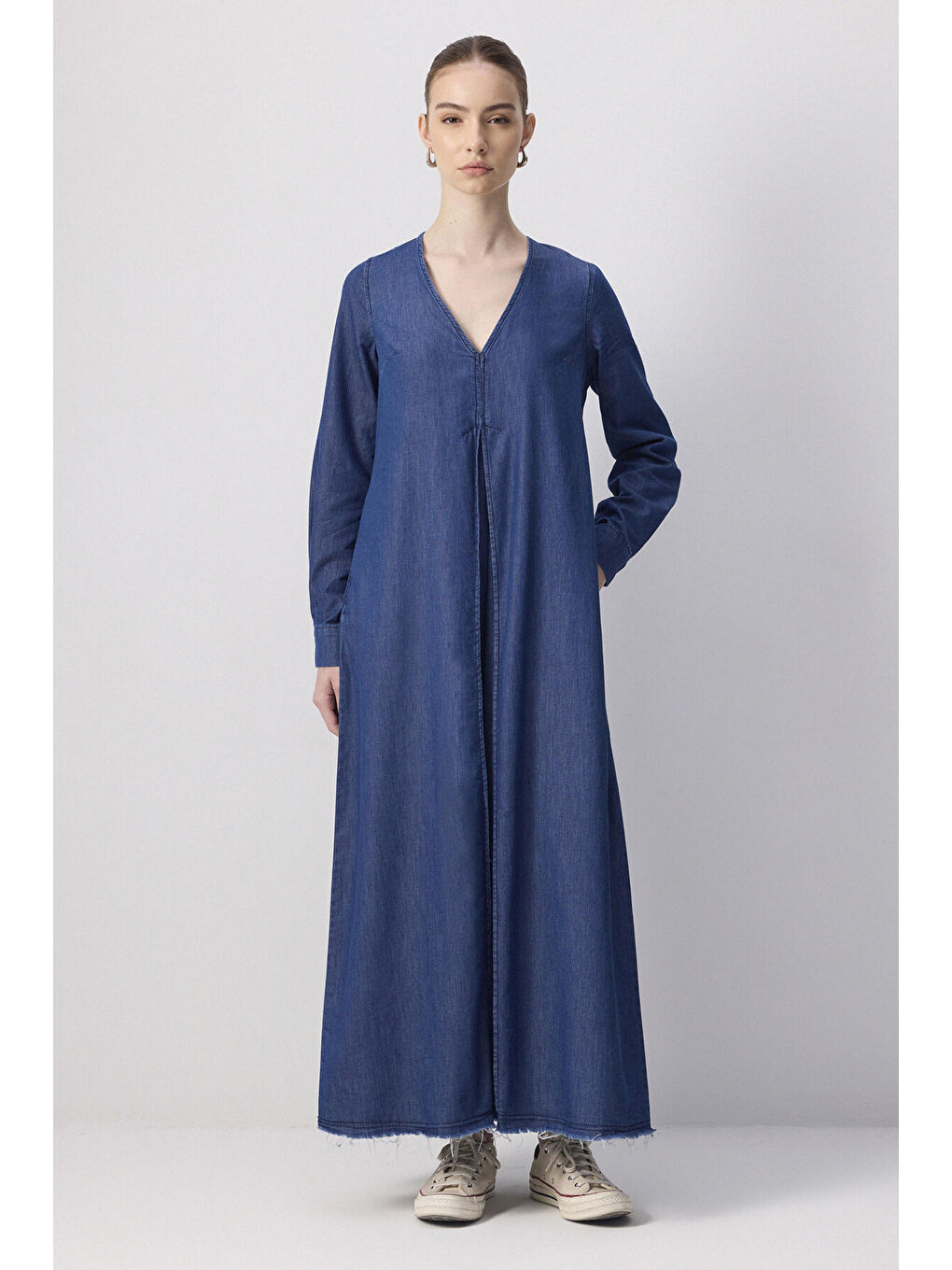 Mavi Denim Efektli Elbise