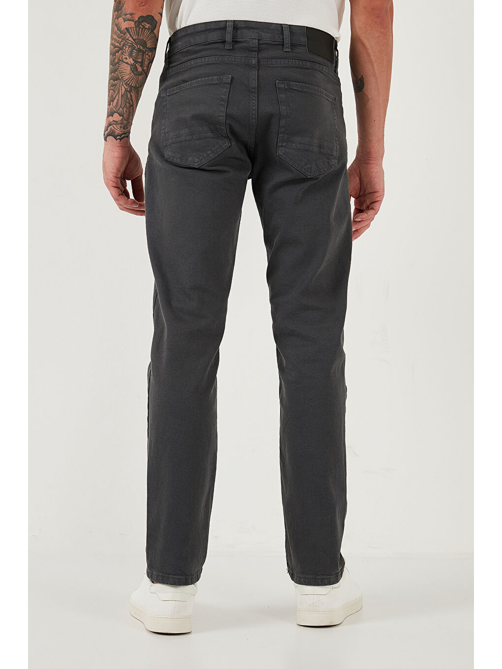 Antrasit Pamuklu Comfort Fit Normal Bel Boru Paça Jeans 4412C19TEXAS-4
