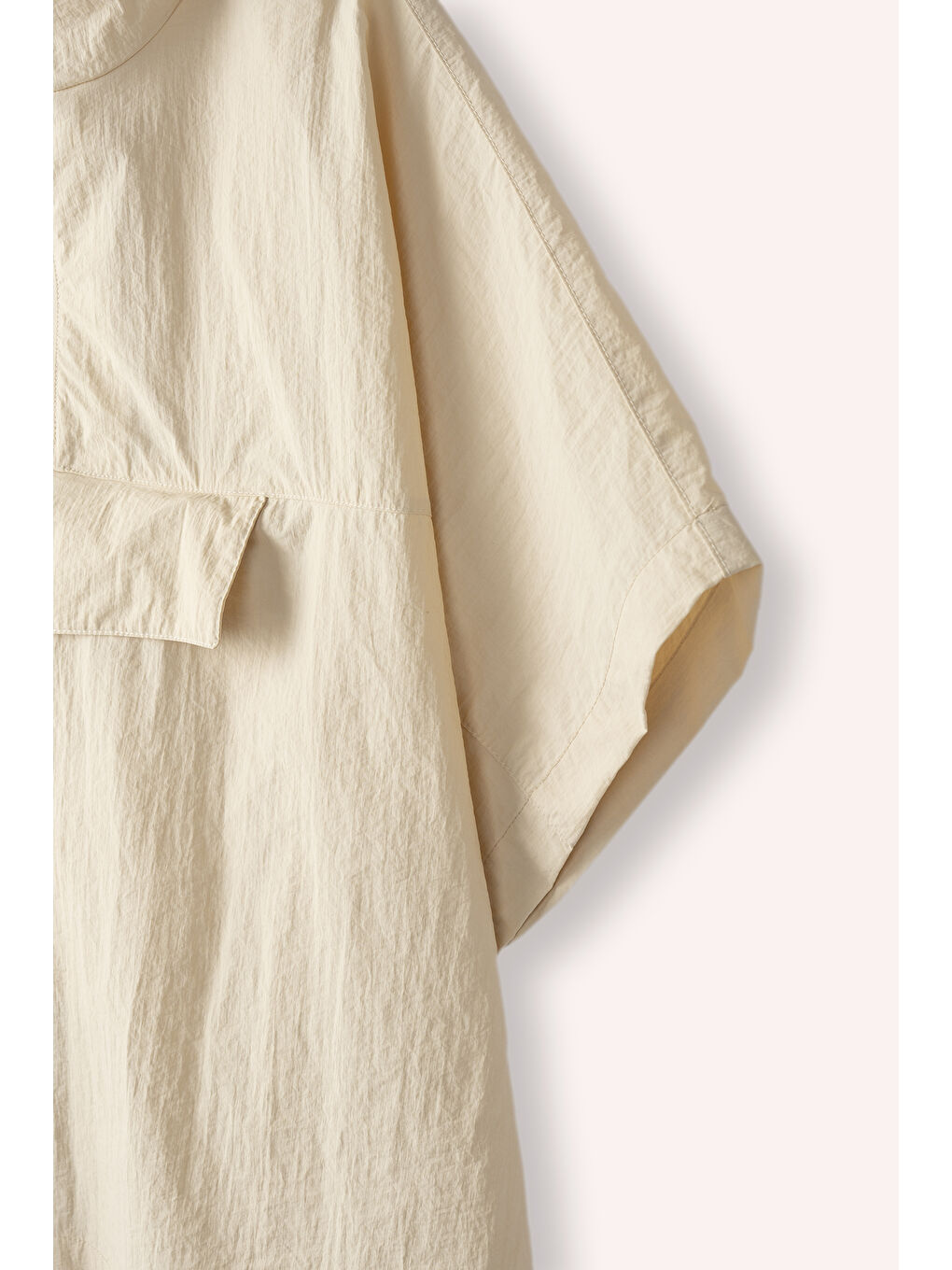 Kız Çocuk Katlanınca Çanta Olabilen Yağmurluk Bej-1