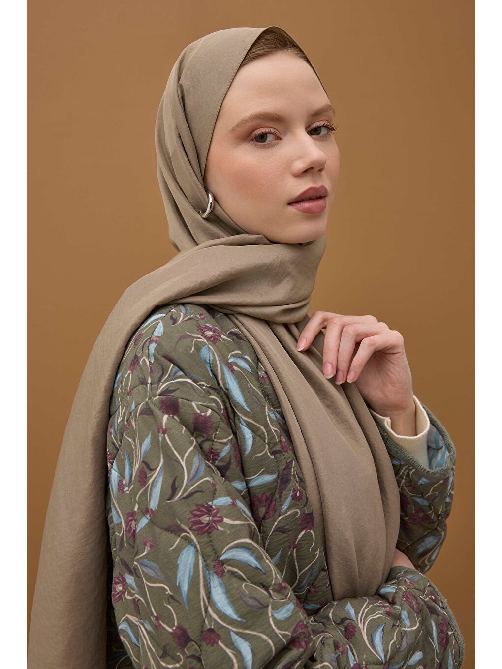 Bej Soft Kraş Şal Tozlu Vizon-2