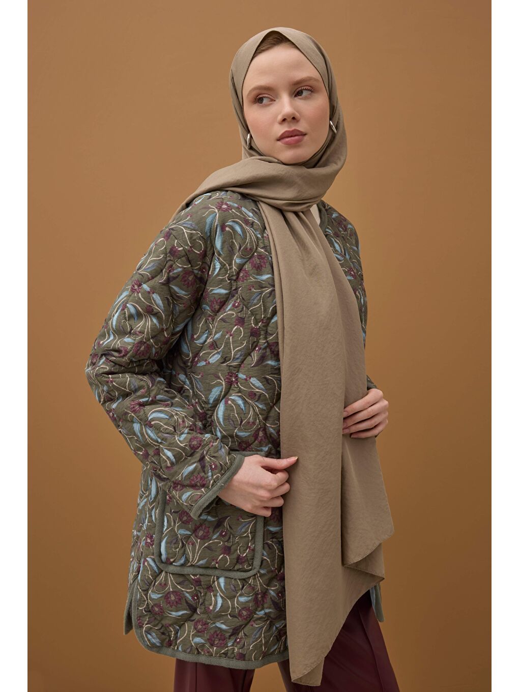 Bej Soft Kraş Şal Tozlu Vizon-3