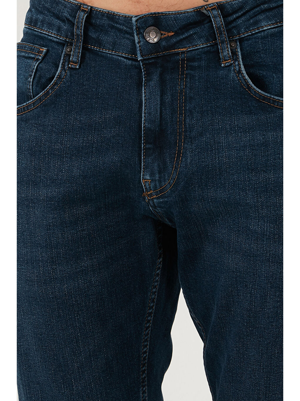Lacivert Pamuklu Regular Fit Normal Bel Boru Paça Jeans 2203C28PARMA-3