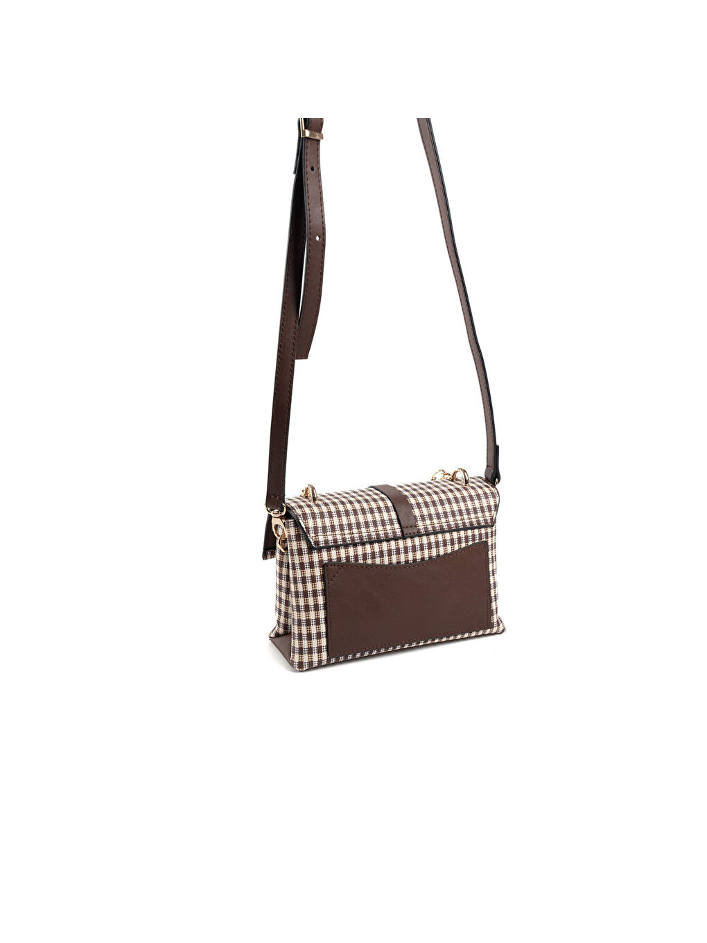 Kahverengi Kadın Çapraz Çanta 1148-47683 SILVER POLO ÇAPRAZ BAYAN ÇANTASI M191 KAHVE SARI-MAT KAHVE-4