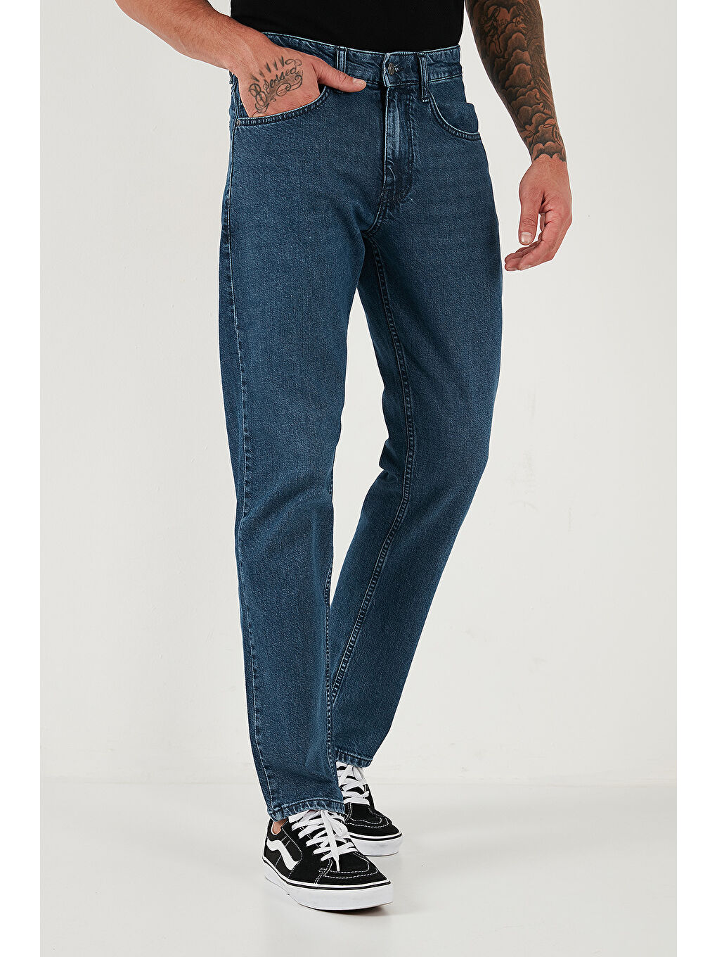 Mavi Pamuklu Comfort Fit Normal Bel Boru Paça Jeans 4400C17TEXAS-2