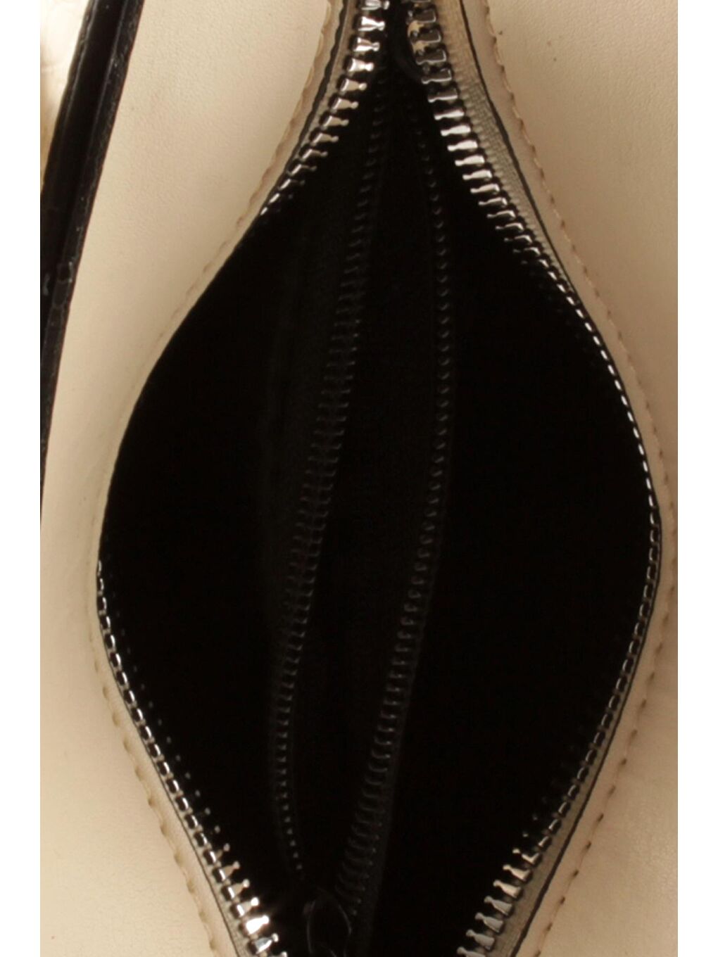 Beyaz Kadın Timsah Desen Deri Görünümlü El ve Omuz Abiye Çanta (10765)-5