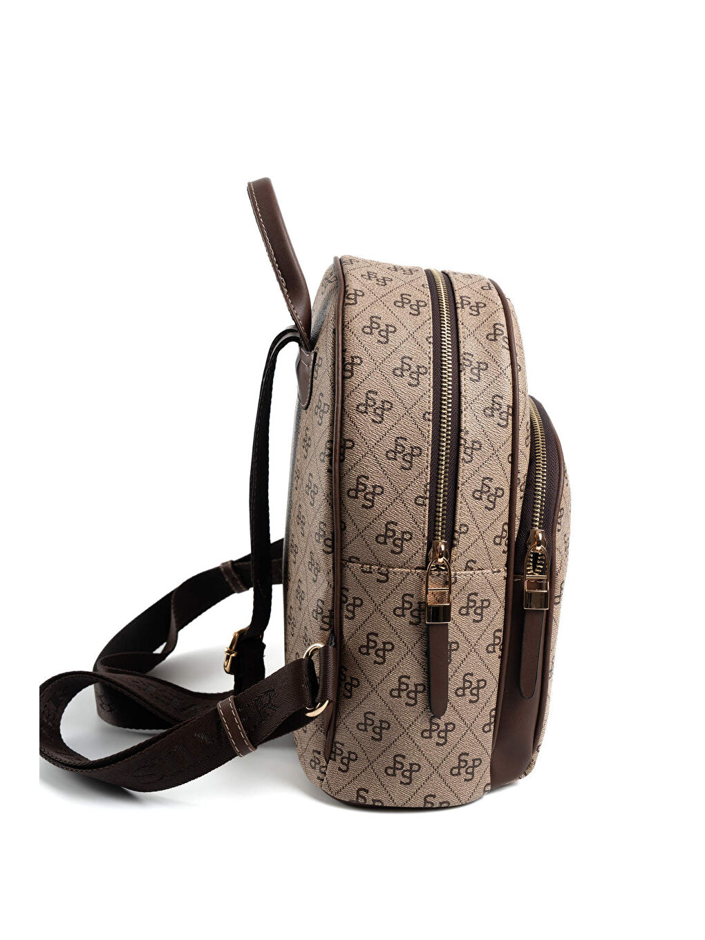 Bej Kadın 1062-47400 SILVER POLO SIRT ÇANTASI M178 KOYU BEJ-MAT KAHVE-2